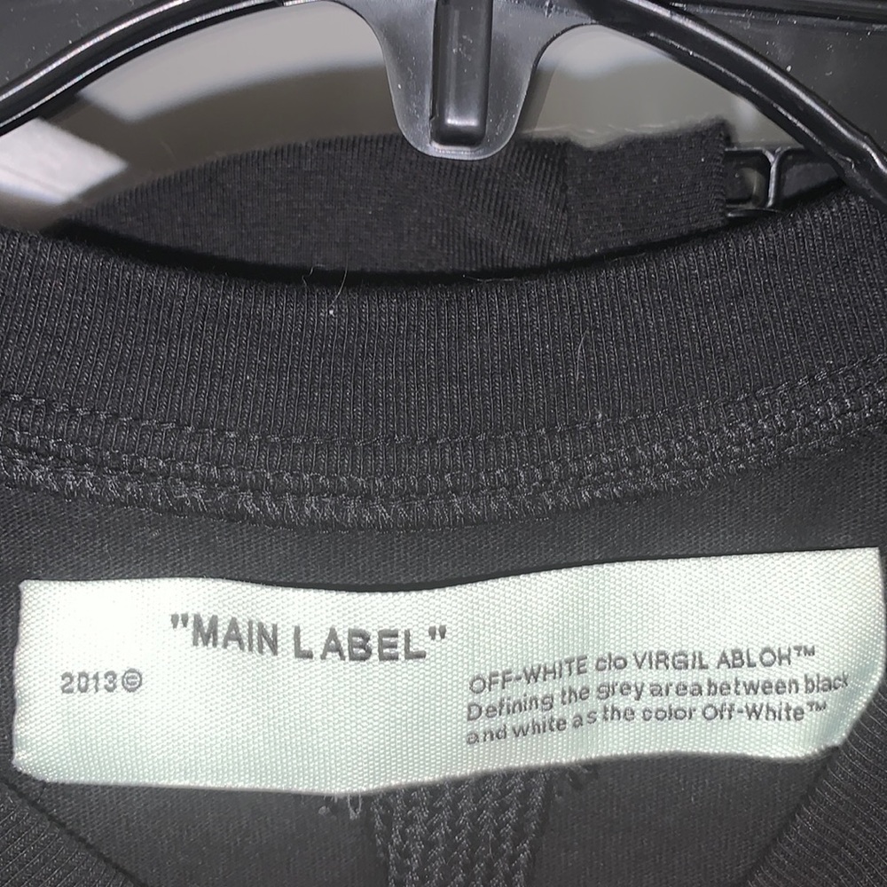 Off White Main Label Tape Arrows T shirt - Picture 2 of 4